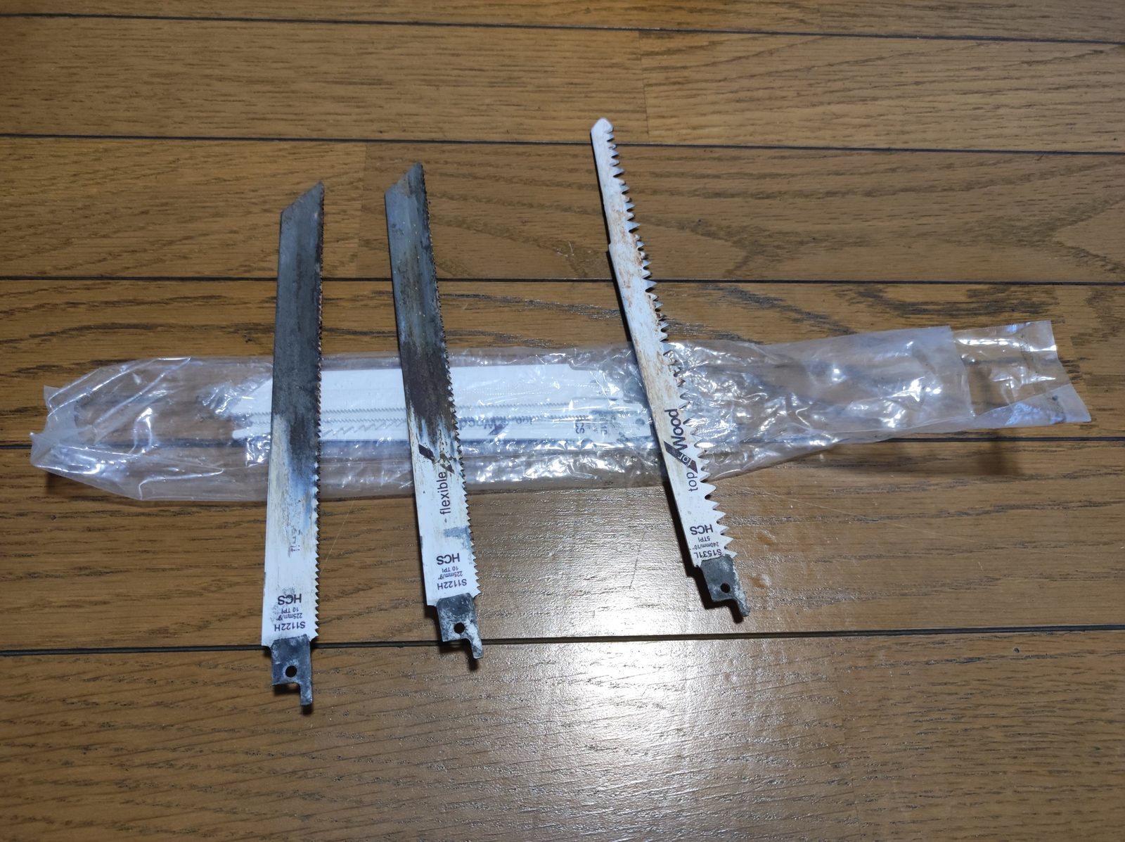 実際に使った付属の刃3本